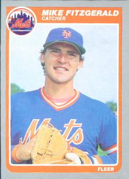 #78 Mike Fitzgerald - New York Mets - 1985 Fleer Baseball