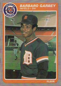 #7 Barbaro Garbey - Detroit Tigers - 1985 Fleer Baseball