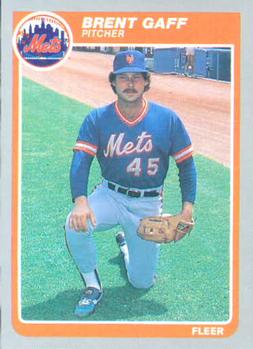 #80 Brent Gaff - New York Mets - 1985 Fleer Baseball