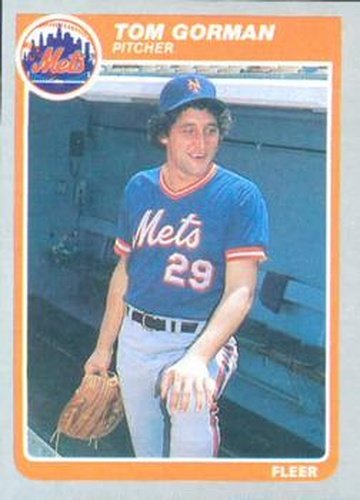 #83 Tom Gorman - New York Mets - 1985 Fleer Baseball