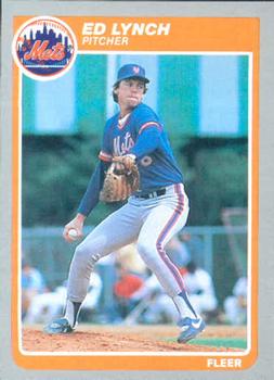 #87 Ed Lynch - New York Mets - 1985 Fleer Baseball