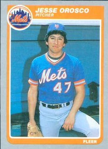 #89 Jesse Orosco - New York Mets - 1985 Fleer Baseball