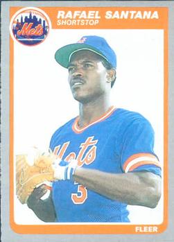#90 Rafael Santana - New York Mets - 1985 Fleer Baseball