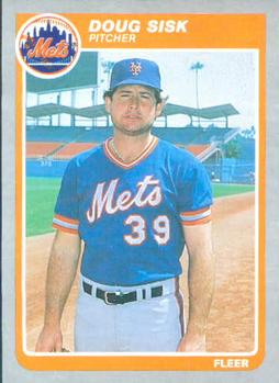 #91 Doug Sisk - New York Mets - 1985 Fleer Baseball