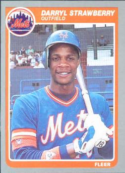 #93 Darryl Strawberry - New York Mets - 1985 Fleer Baseball