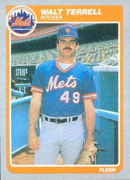 #94 Walt Terrell - New York Mets - 1985 Fleer Baseball