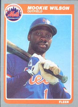 #95 Mookie Wilson - New York Mets - 1985 Fleer Baseball