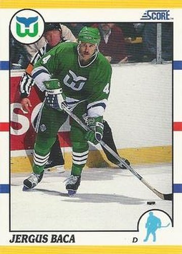 #101T Jergus Baca - Hartford Whalers - 1990-91 Score Rookie and Traded Hockey