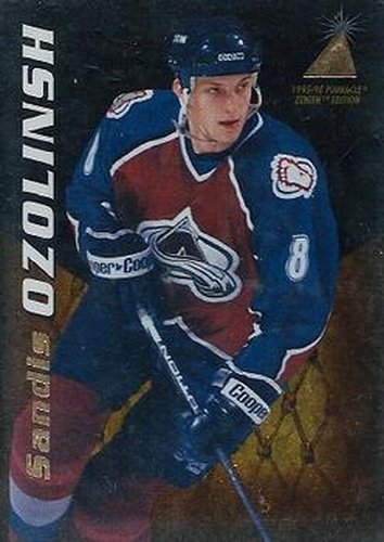 #101 Sandis Ozolinsh - Colorado Avalanche - 1995-96 Zenith Hockey