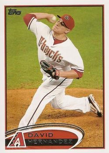 #101 David Hernandez - Arizona Diamondbacks - 2012 Topps Baseball