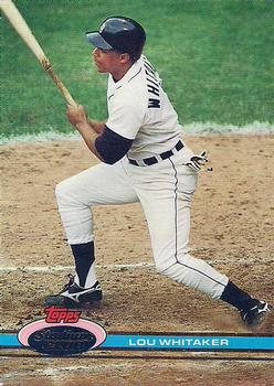 #101 Lou Whitaker - Detroit Tigers - 1991 Stadium Club Baseball
