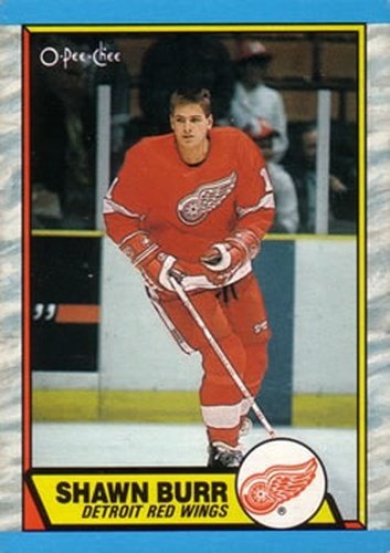 #101 Shawn Burr - Detroit Red Wings - 1989-90 O-Pee-Chee Hockey