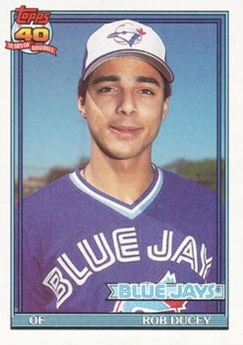 #101 Rob Ducey - Toronto Blue Jays - 1991 Topps Baseball