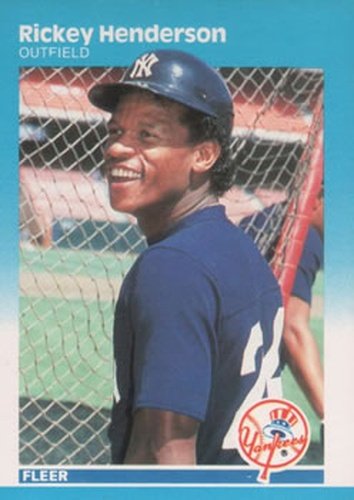 #101 Rickey Henderson - New York Yankees - 1987 Fleer Baseball