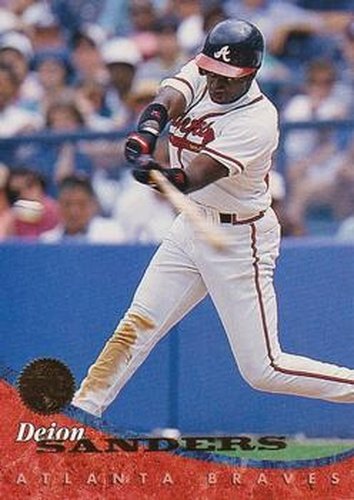 #101 Deion Sanders - Atlanta Braves - 1994 Leaf Baseball