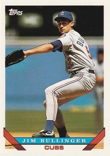 #101 Jim Bullinger - Chicago Cubs - 1993 Topps Baseball