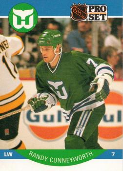 #101 Randy Cunneyworth - Hartford Whalers - 1990-91 Pro Set Hockey