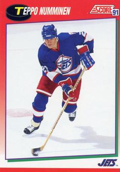 #101 Teppo Numminen - Winnipeg Jets - 1991-92 Score Canadian Hockey