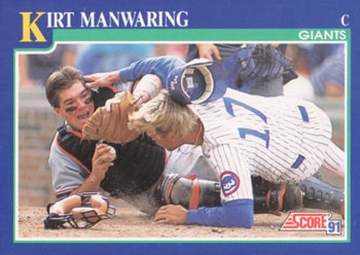 #101 Kirt Manwaring - San Francisco Giants - 1991 Score Baseball