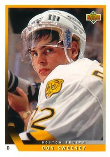 #101 Don Sweeney - Boston Bruins - 1993-94 Upper Deck Hockey