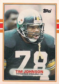#101T Tim Johnson - Pittsburgh Steelers - 1989 Topps Traded Football