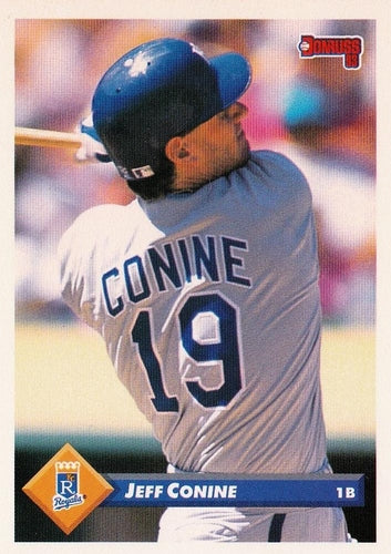 #101 Jeff Conine - Kansas City Royals - 1993 Donruss Baseball