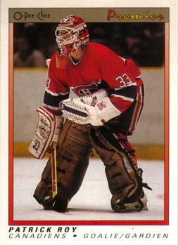 #101 Patrick Roy - Montreal Canadiens - 1990-91 O-Pee-Chee Premier Hockey