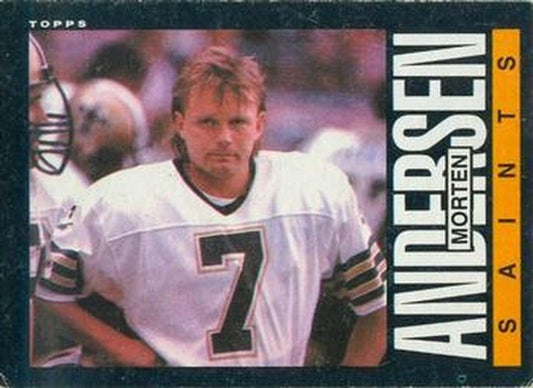 #101 Morten Andersen - New Orleans Saints - 1985 Topps Football