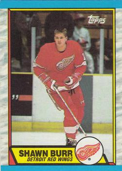 #101 Shawn Burr - Detroit Red Wings - 1989-90 Topps Hockey