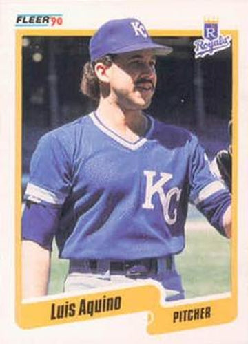 #101 Luis Aquino - Kansas City Royals - 1990 Fleer USA Baseball