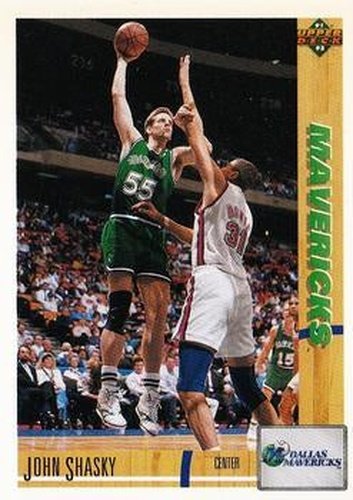 #101 John Shasky - Dallas Mavericks - 1991-92 Upper Deck Basketball