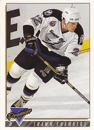 #101 Shawn Chambers - Tampa Bay Lightning - 1993-94 Topps Premier Hockey