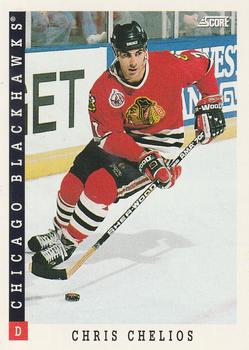 #101 Chris Chelios - Chicago Blackhawks - 1993-94 Score Canadian Hockey