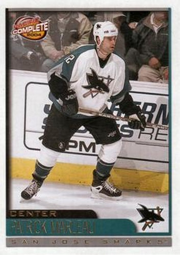 #101 Patrick Marleau - San Jose Sharks - 2003-04 Pacific Complete Hockey