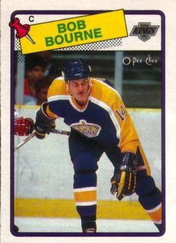 #101 Bob Bourne - Los Angeles Kings - 1988-89 O-Pee-Chee Hockey