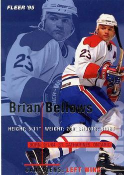 #101 Brian Bellows - Montreal Canadiens - 1994-95 Fleer Hockey