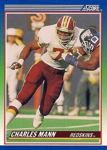 #101 Charles Mann - Washington Redskins - 1990 Score Football