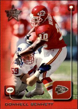 #101 Donnell Bennett - Kansas City Chiefs - 1999 Leaf Rookies & Stars Football