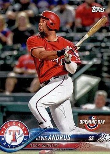 #101 Elvis Andrus - Texas Rangers - 2018 Topps Opening Day Baseball