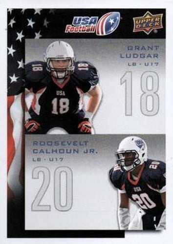 #101 Grant Ludgar / Roosevelt Calhoun Jr. - USA - 2014 Upper Deck USA Football