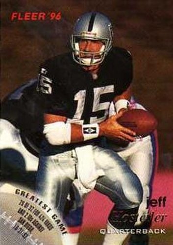 #101 Jeff Hostetler - Oakland Raiders - 1996 Fleer Football