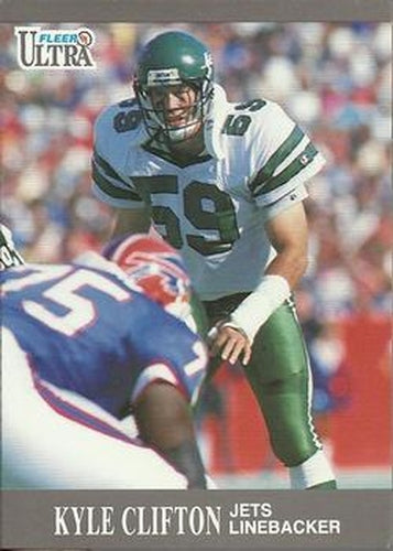 #101 Kyle Clifton - New York Jets - 1991 Ultra Football
