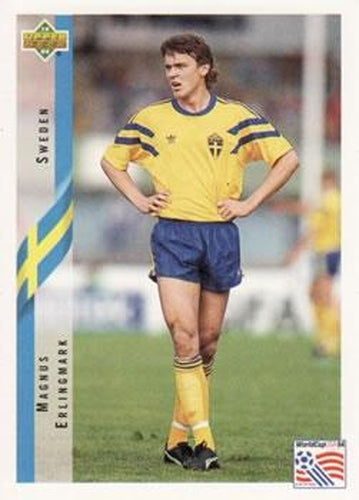 #101 Magnus Erlingmark - Sweden - 1994 Upper Deck World Cup Contenders English/Spanish Soccer
