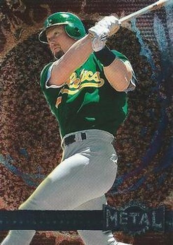 #101 Mark McGwire - Oakland Athletics - 1996 Metal Universe Baseball