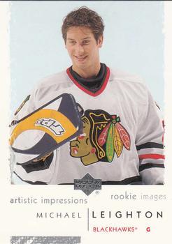 #101 Michael Leighton - Chicago Blackhawks - 2002-03 UD Artistic Impressions Hockey