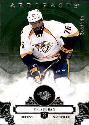 #101 P.K. Subban - Nashville Predators - 2017-18 Upper Deck Artifacts Hockey