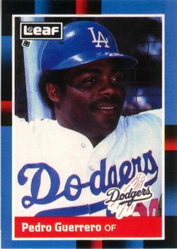 #101 Pedro Guerrero - Los Angeles Dodgers - 1988 Leaf Baseball