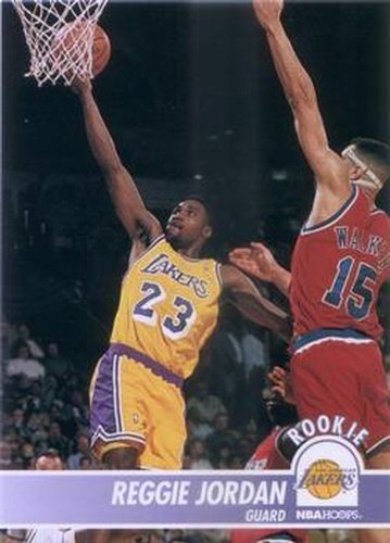 #101 Reggie Jordan - Los Angeles Lakers - 1994-95 Hoops Basketball