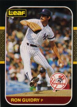 #101 Ron Guidry - New York Yankees - 1987 Leaf Baseball