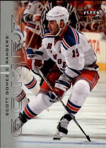 #101 Scott Gomez - New York Rangers - 2009-10 Ultra Hockey
